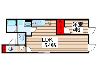 Meldia Residential北千住の物件間取画像